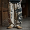 Japanese Art Retro Style Casual Knitted Long Pants