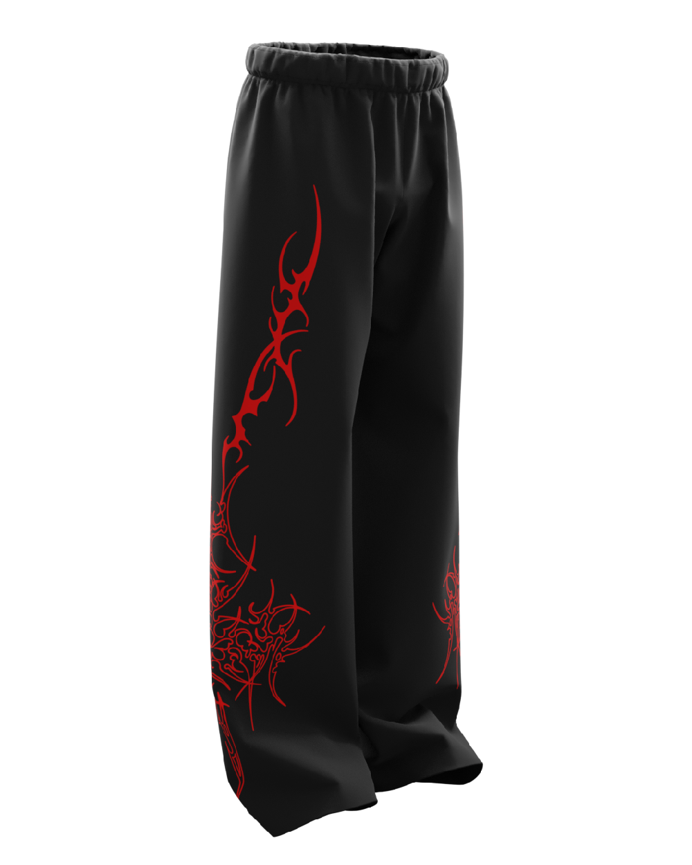 Bloodsigil_Black_Unisex_Straight_Fit_Baggy_Pants_tilt.png