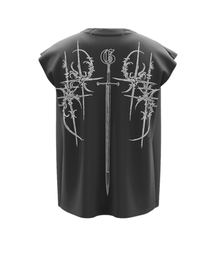 Charcoal Demon Boxy Unisex Vest