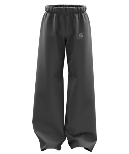 Dark Grey Basic Genrage Baggy Pants