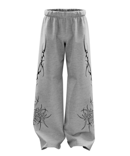 Greysigil Melange Unisex Straight Fit Baggy Pants