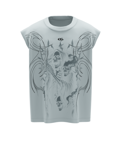 Hollow Sky Blue Boxy Unisex Vest