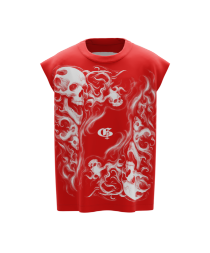 Sinner Red Boxy Unisex Vest