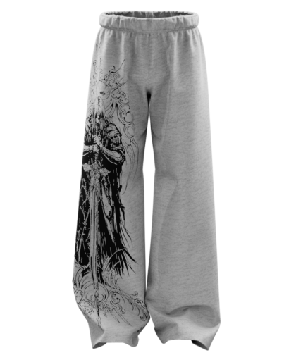 Stryk Grey Unisex Straight Fit Baggy Pants