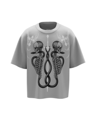 Warlock Grey Boxy Oversized Tshirt