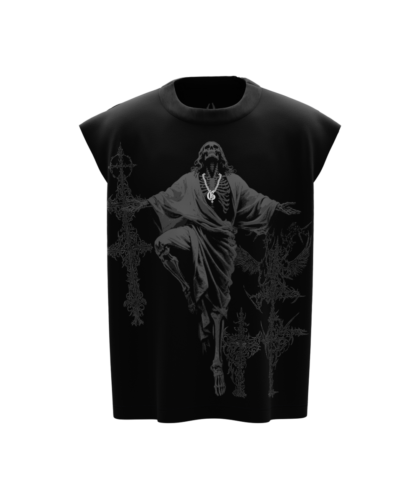 Forsaken Black Boxy Unisex Vest